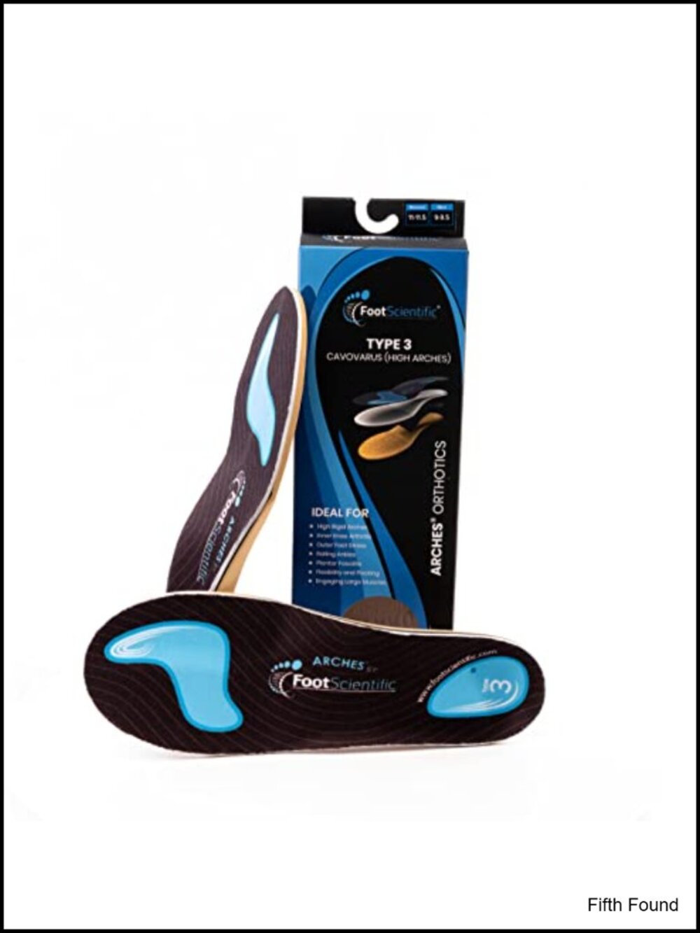 Orthotic Insoles for Supination High Arch Support Men 4-4.5 Women 6-6.5